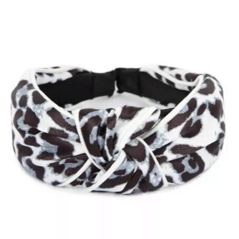 Leopard Print Twist Knot Headband
